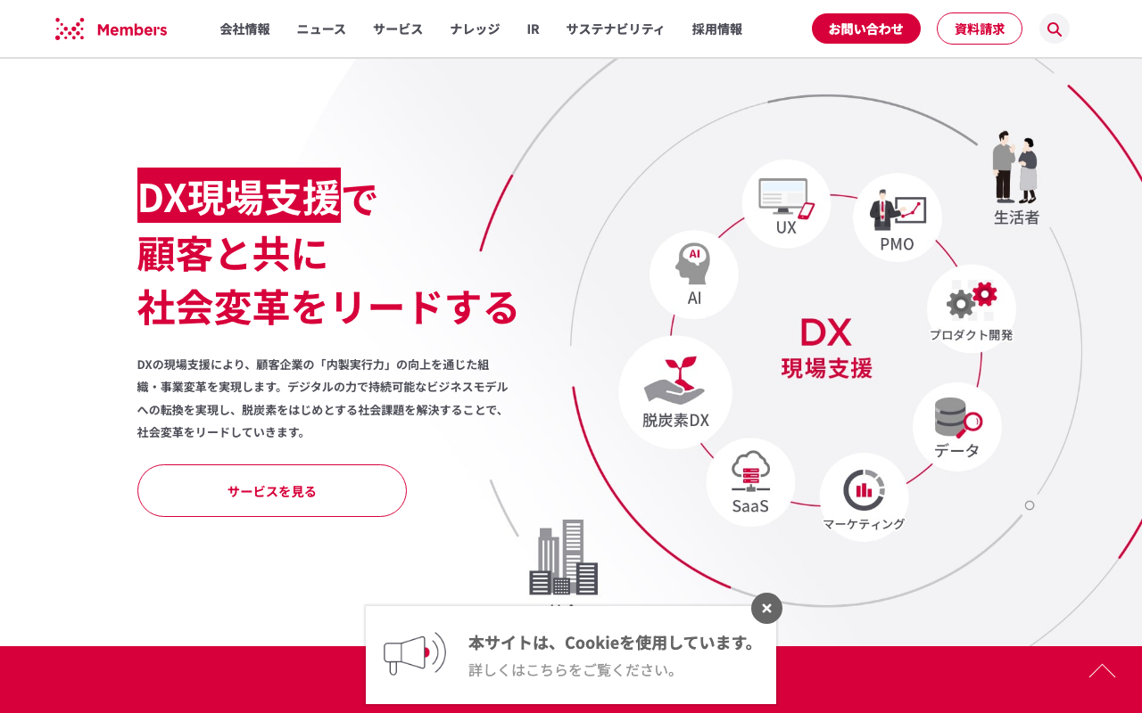 株式会社メンバーズの公式サイト